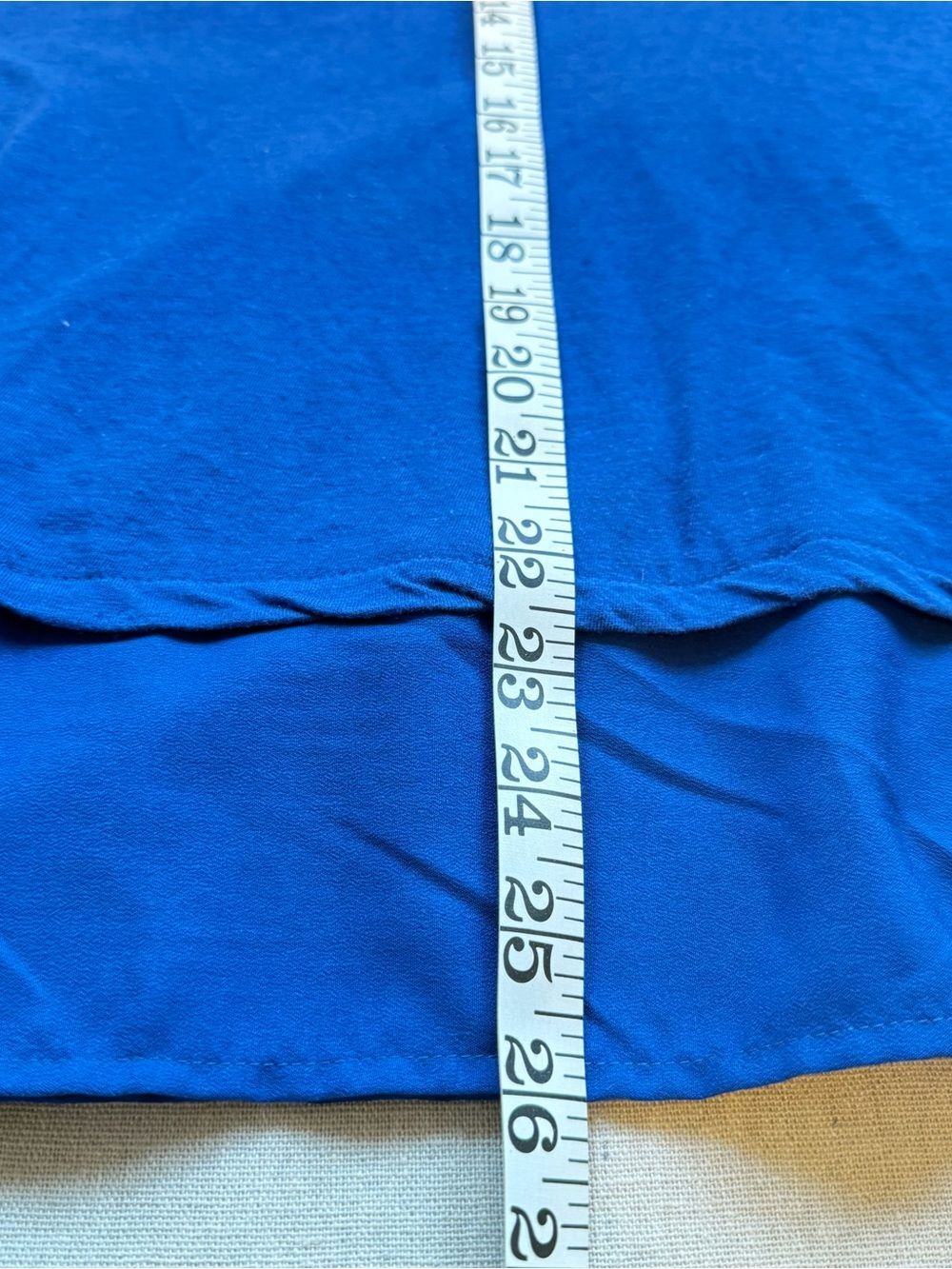 Caribbean Joe Women’s Short Sleeve Cotton Linen Blend Tee Size 2XL Royal Blue - Picture 9 of 9